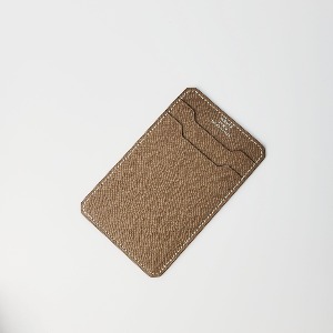 에르메스 로고 시티 3CC 카드 지갑 남자 여자 공용 앱송 가죽 에토프 - 부루 구매대행