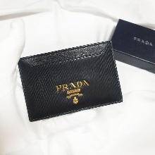 프라다 비텔로무브 비텔로그레인 카드 지갑 홀더 블랙 1MC208 - 부루 구매대행